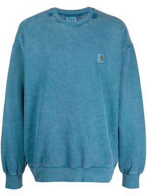 Carhartt WIP logo-patch cotton sweatshirt - Blue