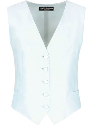 Dolce & Gabbana V-neck waistcoat - Blue