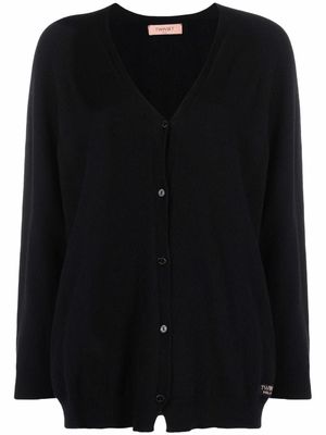 TWINSET V-neck knitted cardigan - Black