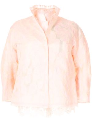SHIATZY CHEN layered jacquard jacket - Pink