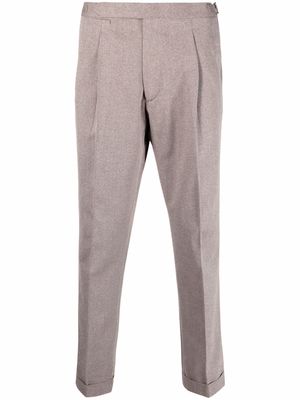Malo tailored cotton trousers - Neutrals