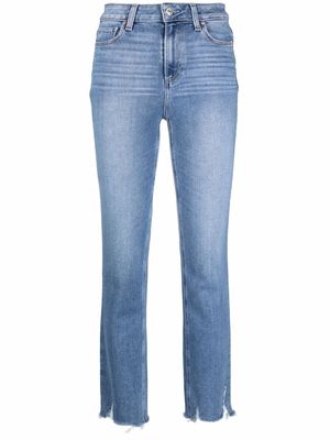 PAIGE mid-rise straight-leg jeans - Blue