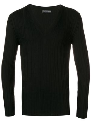 Dolce & Gabbana V-neck jumper - Black