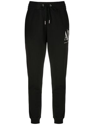 Armani Exchange logo track pants - Black