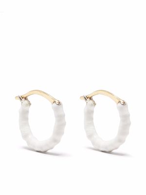 Gaya 14kt gold and sterling silver Zélie small hoops