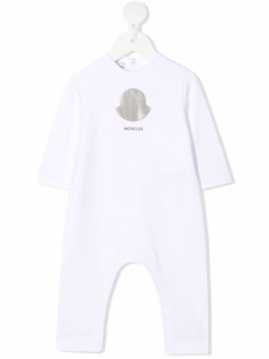 Moncler Enfant logo-print romper - White