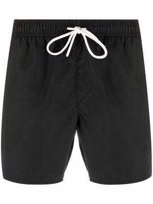 Lacoste logo-patch swim shorts - Black