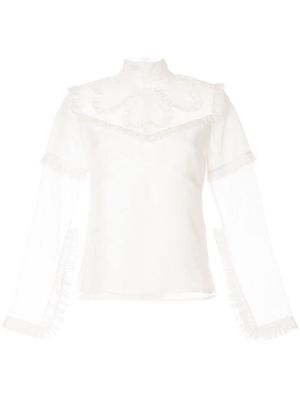 Macgraw Queen of Hearts blouse - White
