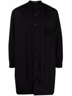 Yohji Yamamoto oversized shirt jacket - Black