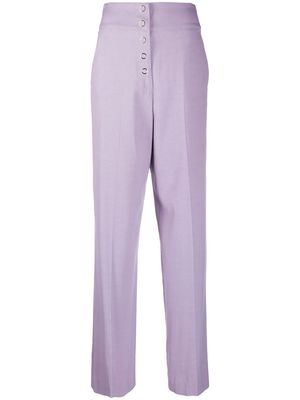 Just Cavalli high-waisted wide leg trousers - Purple