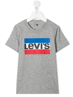 Levi's Kids logo-printed T-shirt - Grey