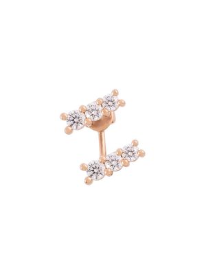 ALINKA 18kt rose gold LARA diamond left earring - Metallic