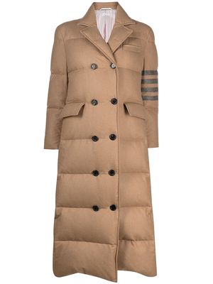 Thom Browne 4-Bar padded double-breasted coat - Neutrals