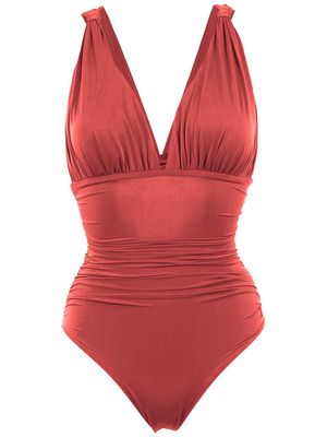 Brigitte ruched swimsuit - Red