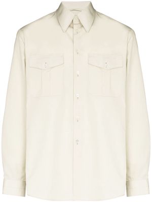 Lemaire long-sleeve cotton shirt - Green