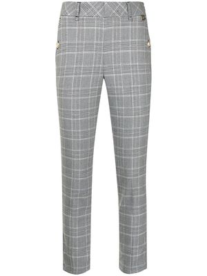 TWINSET tailored check print trousers - Grey