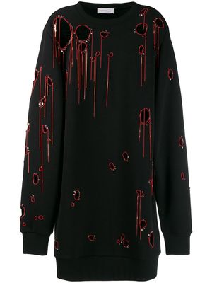 Faith Connexion chain-embellished sweatshirt - Black
