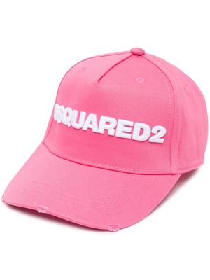 Dsquared2 appliqué-logo cotton cap - Pink