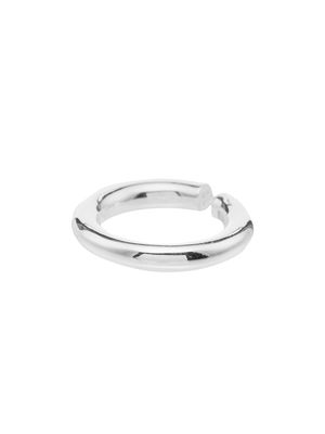 All Blues Almost polished sterling silver ring - White