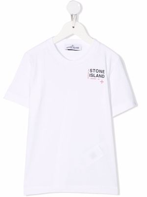 Stone Island Junior logo-print short-sleeved T-shirt - White