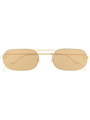 Cartier Eyewear Première de Cartier oval-frame sunglasses - Gold