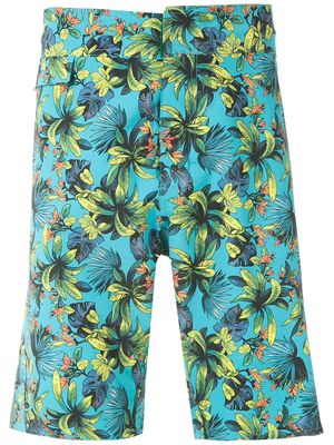 Amir Slama printed swim shorts - Blue