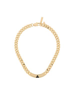 Coup De Coeur Onyx chain necklace - Gold