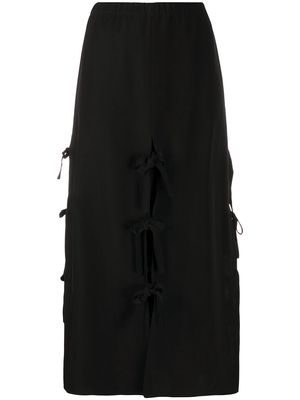 colville side-tied midi skirt - Black