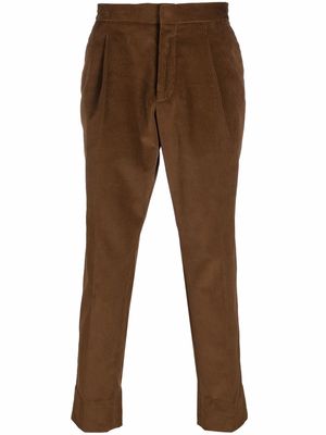 Z Zegna corduroy straight-leg trousers - Brown