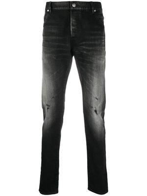 Balmain distressed skinny jeans - Black