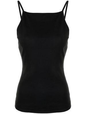 GOODIOUS ribbed square neck camisole - Black