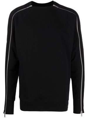 HELIOT EMIL zip-detail jumper - Black