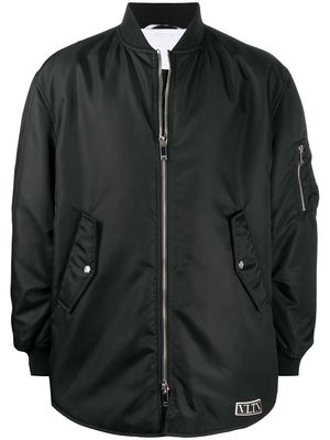 Valentino oversized bomber jacket - Black