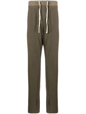 James Perse contrast-waistband fleece track pants - Green