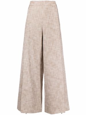 Aeron Morgan wide-leg trousers - BEIGE
