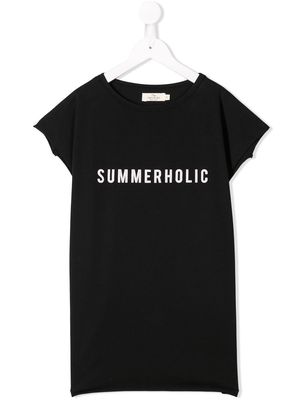 Andorine printed T-shirt dress - Black