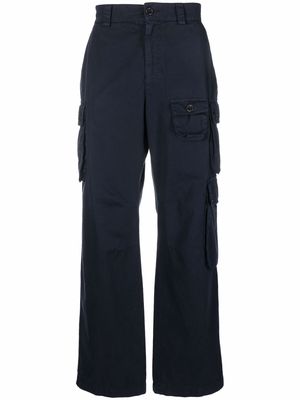 Palm Angels cotton cargo pants - Blue