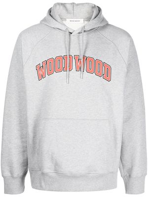 Wood Wood Fred Ivy-logo hoodie - Grey