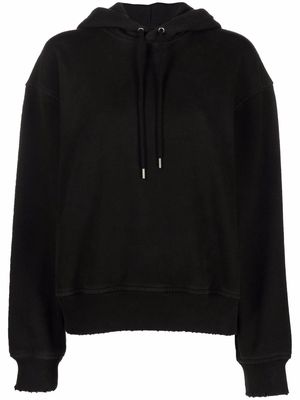 Han Kjøbenhavn distressed long-sleeved hoodie - Black