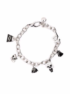 Karl Lagerfeld Ikonik multi-charm bracelet - Silver
