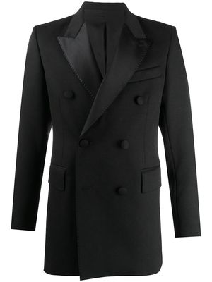 AMI Paris double-breasted smoking jacket - Black