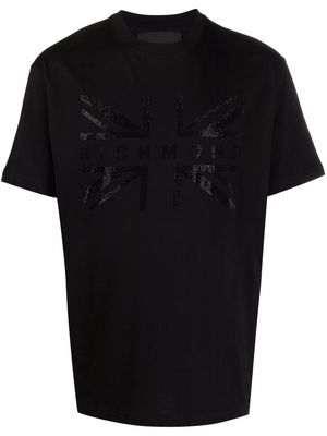John Richmond studded-logo cotton T-shirt - Black