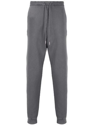 Thom Browne garment-dyed loopback track shorts - Grey