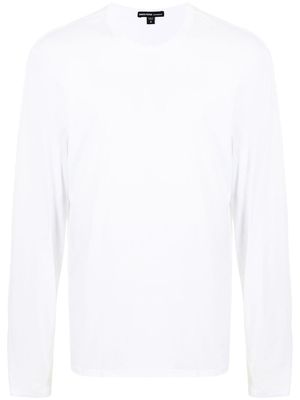 James Perse Luxe Lotus jersey crew neck top - White