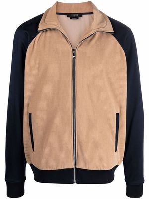 Versace panelled high-neck jacket - Neutrals