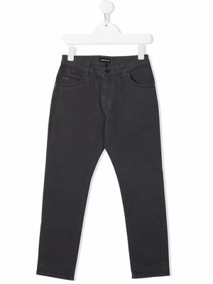 Emporio Armani Kids mid-rise skinny jeans - Grey