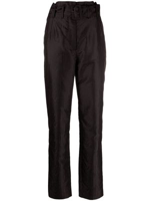 ROTATE high-waist belted trousers - Black