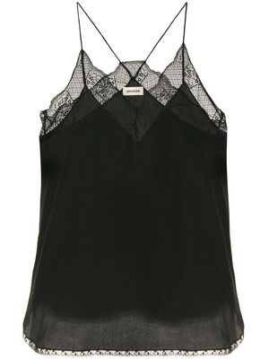 Zadig&Voltaire lace-detail camisole top - Black
