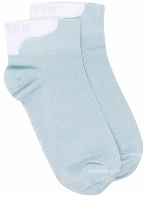 Alexander McQueen two-tone socks - Blue