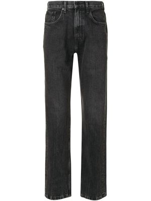Alexander Wang logo-patch denim jeans - Black